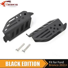 250417x11029yqw2151 Cherocar 2pcs Metal Outside Door Hinge Pedal Foot Climb Pegs Rest For Ford Bronco 2021-25
