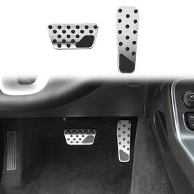 Meg2025060707 Cherocar Throttle And Brake Pedal Cover Trim Foot Pad For Dodge Challenger/charger 2009