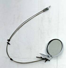 2802301 Chrysler 1967-1976 Mopar A Body Mirror Driver Side Chrome Remote Left Rearview Door Trim