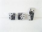 Clutch Cover Silver Manual Carbon Pads Gas 3pc Pedal Brake Universal Set