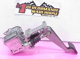 6712 Cnc Brake Pedal With Afco 1 Inch And 7/8 Aluminum Master Cylinders