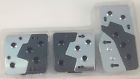 Covers Pad 3 Silver Carbon Piece Universal Sports Pedals Fiber Foot