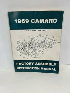 B00030-b D&r Classic Automotive 1969 Camaro Factory Assembly Inst. Manual Diagrams Part Numbers Illustrations