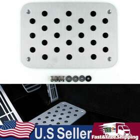 C145-a074 Darupsun Universal Car Auto Aluminum Floor Carpet Mat Pad Plate Pedal Foot Rest