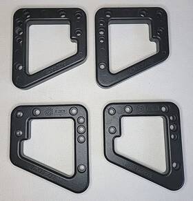 Dz4450jkf Dee Zee 2020 Jeep Gladiator Black Front And Rear Aluminum Grab Handles. Used