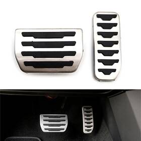 Dictorcoltd 421113948834 Foot Gas Brake Pedals Cover Kit For Jaguar Land Rover Range Evoque