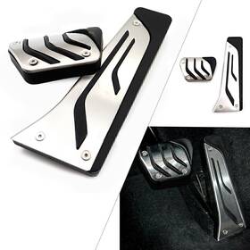 Dictorcoltd 550743320465 Car Foot Gas Brake Pedals Cover Kit For Bmw 1/2/3/4/5/6/7/8 Series
