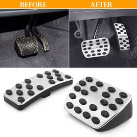 Dictorcoltd 550748795268 3pcs Gas Throttle Brake Pedal Covers For Mercedes Benz A/b/cla/gla/gle Class