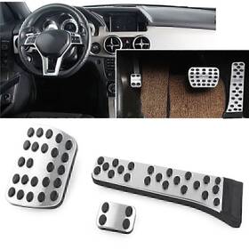 Dictorcoltd 890000791875 Non-slip Fule Throttle Brake Pedals Cover For Benz 2015-19 C-class 2016-19 E/glc