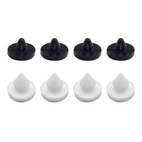 Dogsck2008-0901 Dogary 8 Pcs Brake Pedal Throttle Clutch Stop Pad Shock White And Black