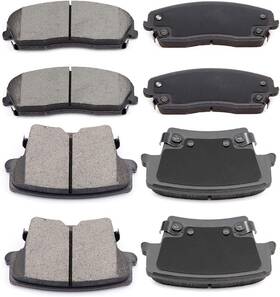 807517 Eccpp Brake Pads Discs Kits 8pcs Front Rear Ceramic Pad Set For