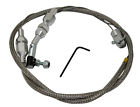 7208 Edelbrock Holley Rod Rat Stainles Cable Braided Custom V8 Throttle Hot 24