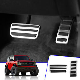 Fit 2021 2022 Ford Bronco Gas Brake Pedal Covers Accessories 2/4 Door