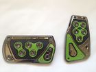 Fit Pedals Racing Pad Transmission Automatic Covers Style Foot Green Univarsal