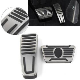 Flashbuyeasy 286452483817 Gas And Brake Pedal Pad Cover Kit Fit Maserati Levante 17-21 Quattroporte Ghibli