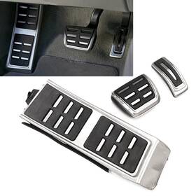 Flashbuyeasy 623456111214 3pcs Foot Rest Brake Gas Pedals Cover For Porsche Macan/macan S Cayenne Lhd