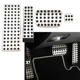 Flashbuyeasyusa 550726211483 Gas Brake Rest Pedal Pad Cover Set For Mercedes-benz S E Sl Slk W124 Cl Clk G R