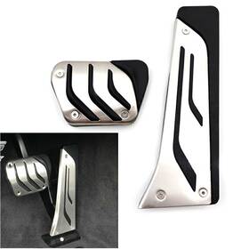 Flashbuyeasyusa 550745553779 2pcs Car Foot Gas Brake Pedals Cover Kit For Bmw 1/2/3/4/5/6/7/8 Series