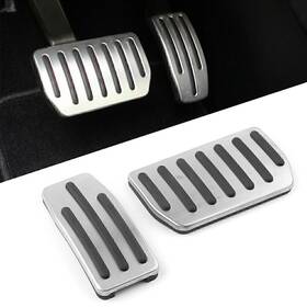 Flashbuyeasyusa 550746402694 2pcs Brake Foot Rest Pedal Non-slip Accelerator Pad Cover Fit Tesla Model S&x
