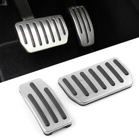 Flashbuyeasyusa 550746432332 2pcs Brake Foot Rest Pedal Non-slip Accelerator Pad Cover Fit Tesla Model S&x