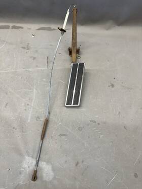 C5aa-9735-a Fomoco 1965-1968 Ford Galaxie Gas Pedal Throttle Cable Linkage Engine Bracket Marauder