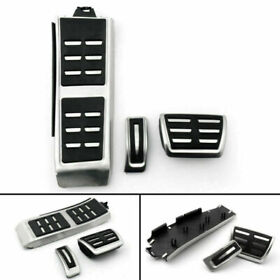 Foot Footrest Fuel Brake Pedals Plate Cover Set For Audi A4l A6l A5 A7 Q5 Lhd