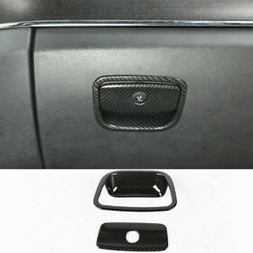 Rt-tcz202101648 For Jeep Grand Cherokee 2011 Carbon Fiber Abs Co-pilot Storage Box Handle Cover