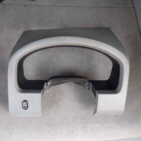 4ld70dk3zhe Ford 04-08 F150 Upper Dash Speedometer Instrument Cluster Bezel Grey Oem 1 Piece