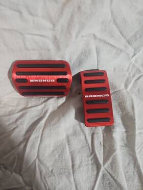 Da936 Ford Red Bronco Replacement Brake And Gas Pedals