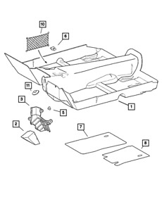 5099527aa Genuine Mopar Foot Rest