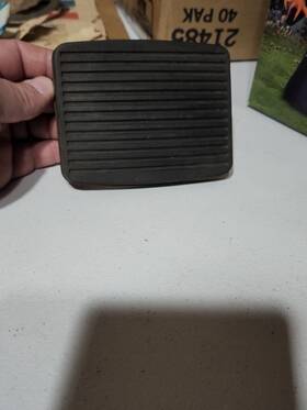 1163124 Gm 1953-55 Buick Nos Brake Pedal Pad Cover Oem New