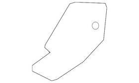 22909233 Gm Genuine Dark Titanium Driver Footrest