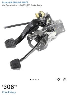 86569535 Gm Genuine Parts Brake Pedal - Camaro Zl1 2016-2023 Manual Transmission