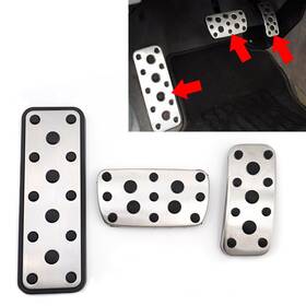 Goodcde 120001666965 Car Foot Gas Brake Pedal Cover Kit For Subaru Legacy Outback Forester Impreza Xv