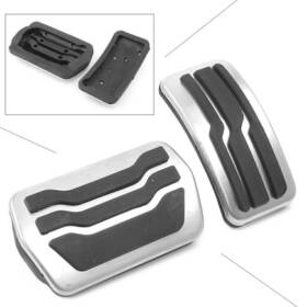 Goodnewstoreusa 212500559722 For Ford Foc Escape Kuga Mkc At Transnission Gas Brake Pedal Cover Pad 2pcs Us