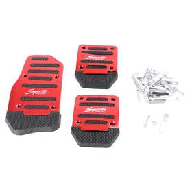 Gzyf 211300431429 Unversal Car Brake Clutch Throttle Foot Pedal Fit Manual Cars Sport Pedals Red