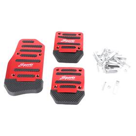 Gzyf 550746958290 3x Auto Manual Brake Pedal Foot Pegs Sport Pedals Anti-slip Aluminium Alloy