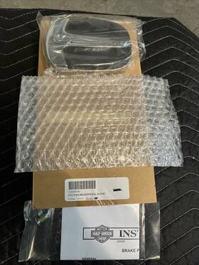 50600040 Harley-davidson Larger Style Rear Brake Pedal Pad- Slipstream