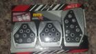 Hd-402 Silver Manual Brake Gas Clutch Racing Pedal Pads For Cars
