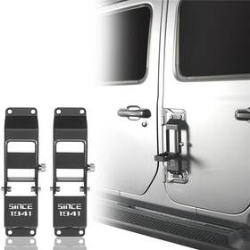 Mmr.31803 Hooke Road 2pcs Folding Non-slip Door Hinge Side Step Pedals For 2018-2025 Jeep Wrangler Jl