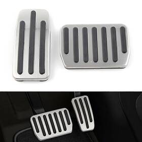 Hukyu 520008971824 No Drill Foot Pedals Non-slip Gas Brake Pedal Pads Aluminum For Tesla Model 3 Hs