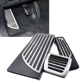 Hukyu 550742166002 Lhd Steel Car Foot Rest Brake Gas Pedals Cover For Alfa Romeo Stelvio 2017-2023