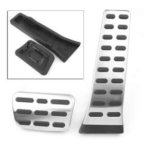 Hukyu 612046769607 Stainless Gas Fuel Brake Foot Rest Pedal Caps Pad Cover For Kia K3s K3 K4 K5