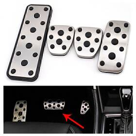 Hukyu 612046944974 Car Foot Gas Brake Pedals Cover Kit Fit Subaru Outback Xv Impreza Forester 06-18