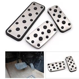 Hukyu 612047657705 Car Foot Gas Brake Pedals Cover Kit For Subaru Legacy Outback Forester 2003-05
