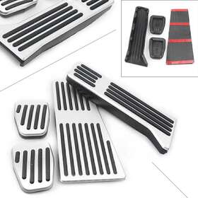 Hukyu 612048439386 Mt Pedal Footrest Gas Brake Clutch Foot Pedals Cover Kit For Mazda 3 6 Cx5 Cx-9