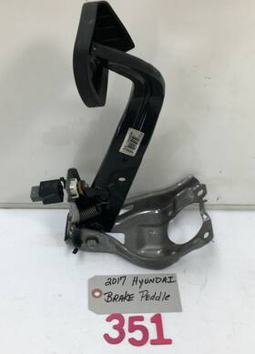 Lhqaa0344 Hyundai 15-17 Sonata Left Front Brake Pedal Assembly With Sensor Black Oem Lhqaa0344 Hyundai 15-17 Sonata Left Front Brake Pedal Assembly With Sensor Black Oem
