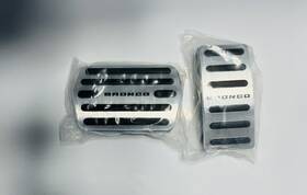 Iag-acc-f3082 Iag Performance I-line Pedal Cover Set Silver For Ford Bronco 2021 Automatic Transmission