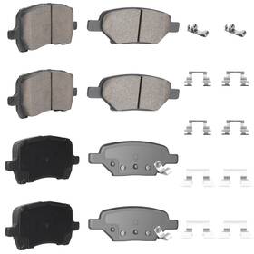 Busbp070s Ilonpa Front Rear Ceramic Disc Brake Pads Set For Chevy Malibu 2004-2012