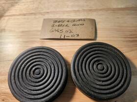 646502 Jeep Rubber Brake And Clutch Pedal Pads W Illys Truck Station Wagon Jeepster Nos